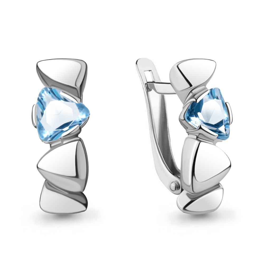 

Серьги из серебра с топазом Aquamarine Aquamarine 4766505_925_р, 4766505_925_р