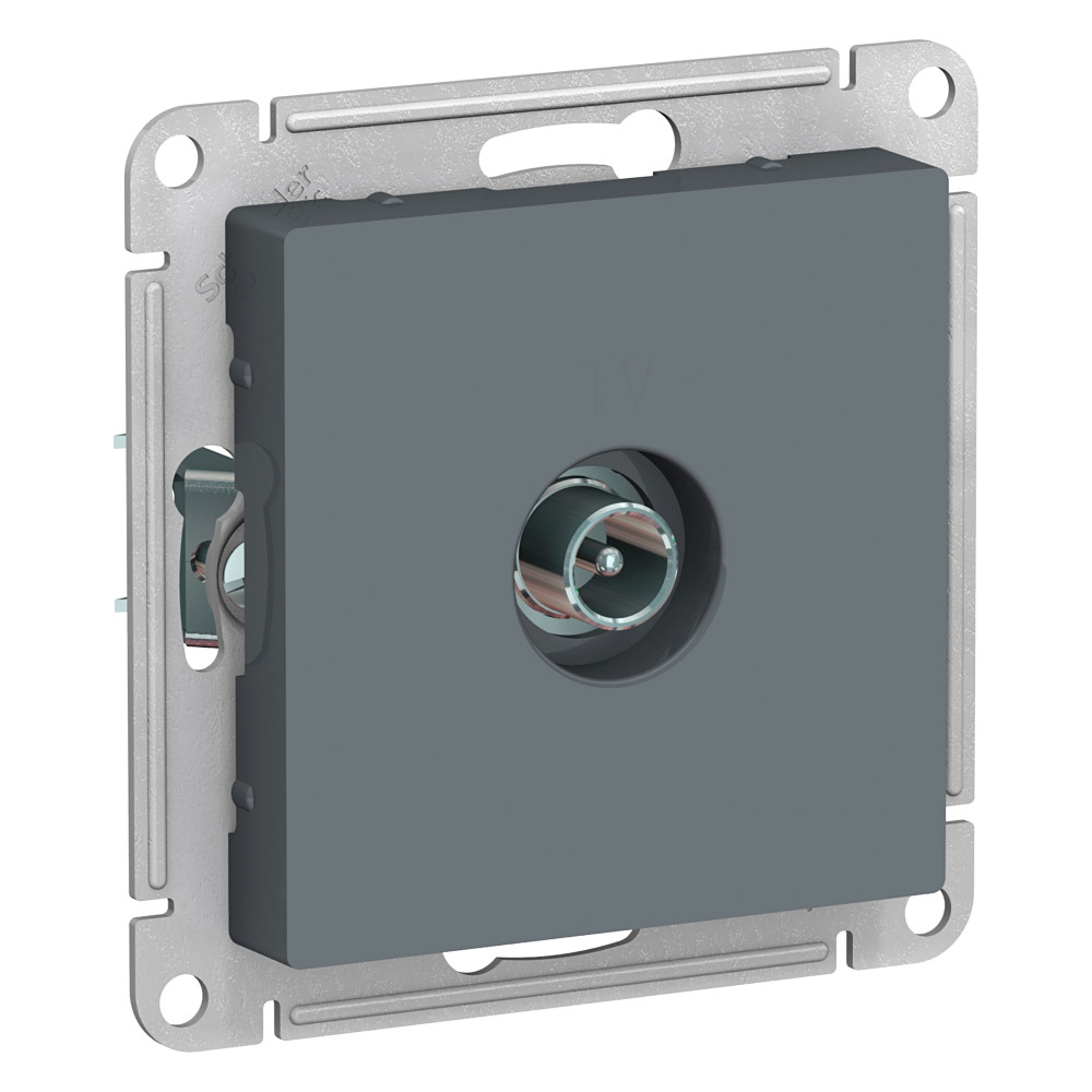 

TV розетка оконечная ATLASDESIGN 1DB, механизм, грифель {ATN000791}, Черный