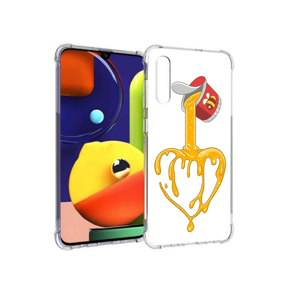 

Чехол MyPads Tocco для Samsung Galaxy A70 медовое сердце (PT128584.546.471), Прозрачный, Tocco