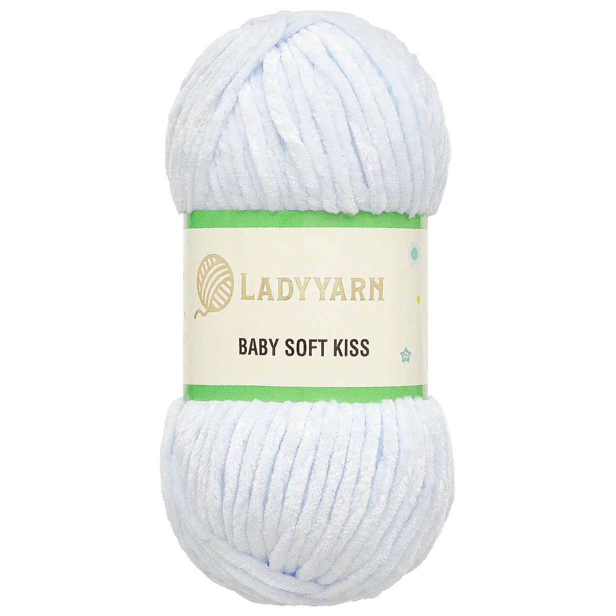 Пряжа LadyYarn BABY SOFT KISS 100гр 100м  (SL1014 серо-голубой)