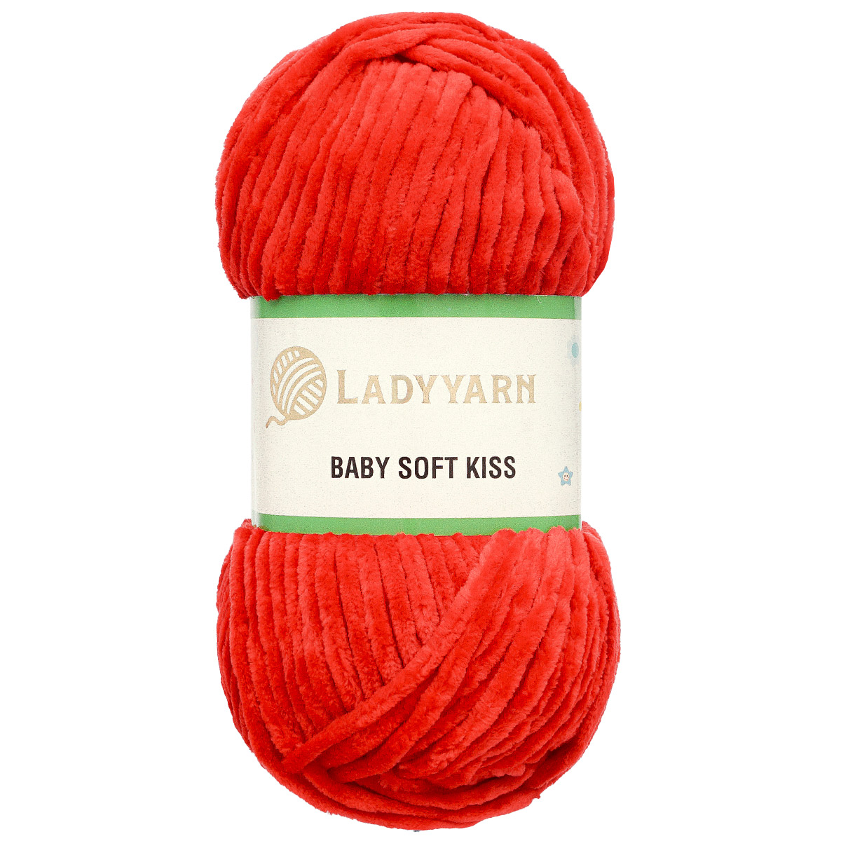 Пряжа LadyYarn BABY SOFT KISS 100гр 100м (100% микрополиэстер) (SL1009 красный)