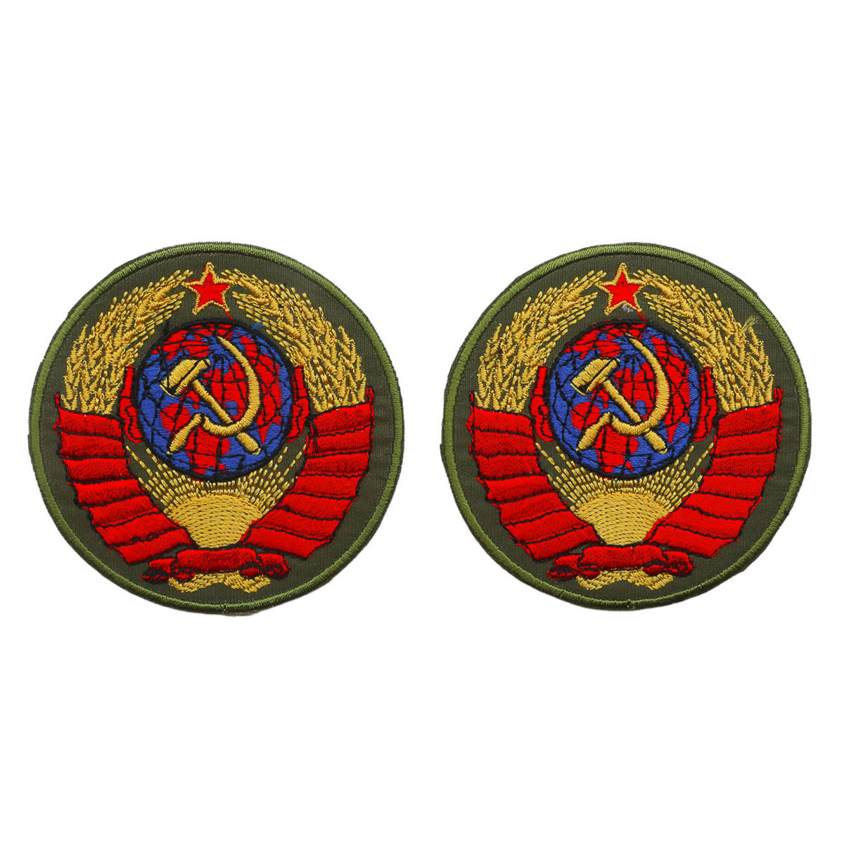 1013 Набор термоаппликаций Герб СССР упак2 шт хаки 599₽