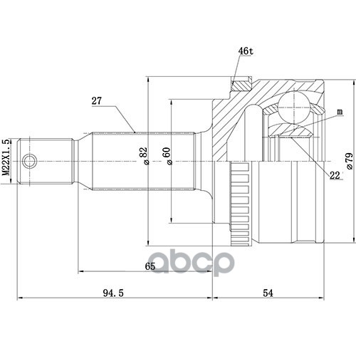 

Шрус Наружный Z87310r Nsii0018401154 Zikmar арт. Z87310R