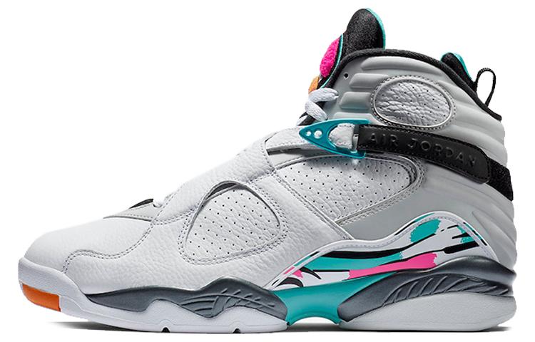 

Кроссовки унисекс Jordan Air Jordan 8 Retro South Beach серые 41 EU, Серый, Air Jordan 8 Retro South Beach
