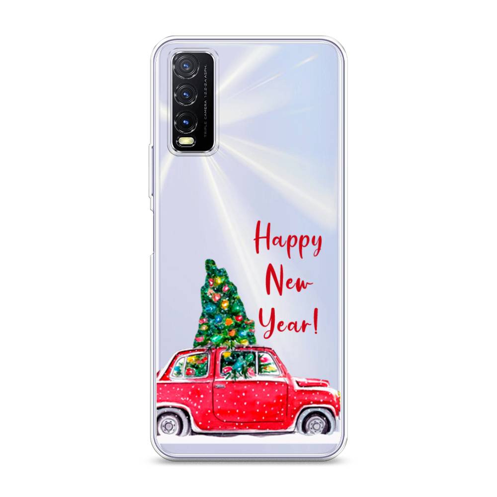 

Чехол на Vivo Y20 "Happy New Year", Красный;зеленый, 263650-5