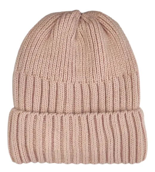 Шапка бини женская Cariba 74581 розовая, р.56-57