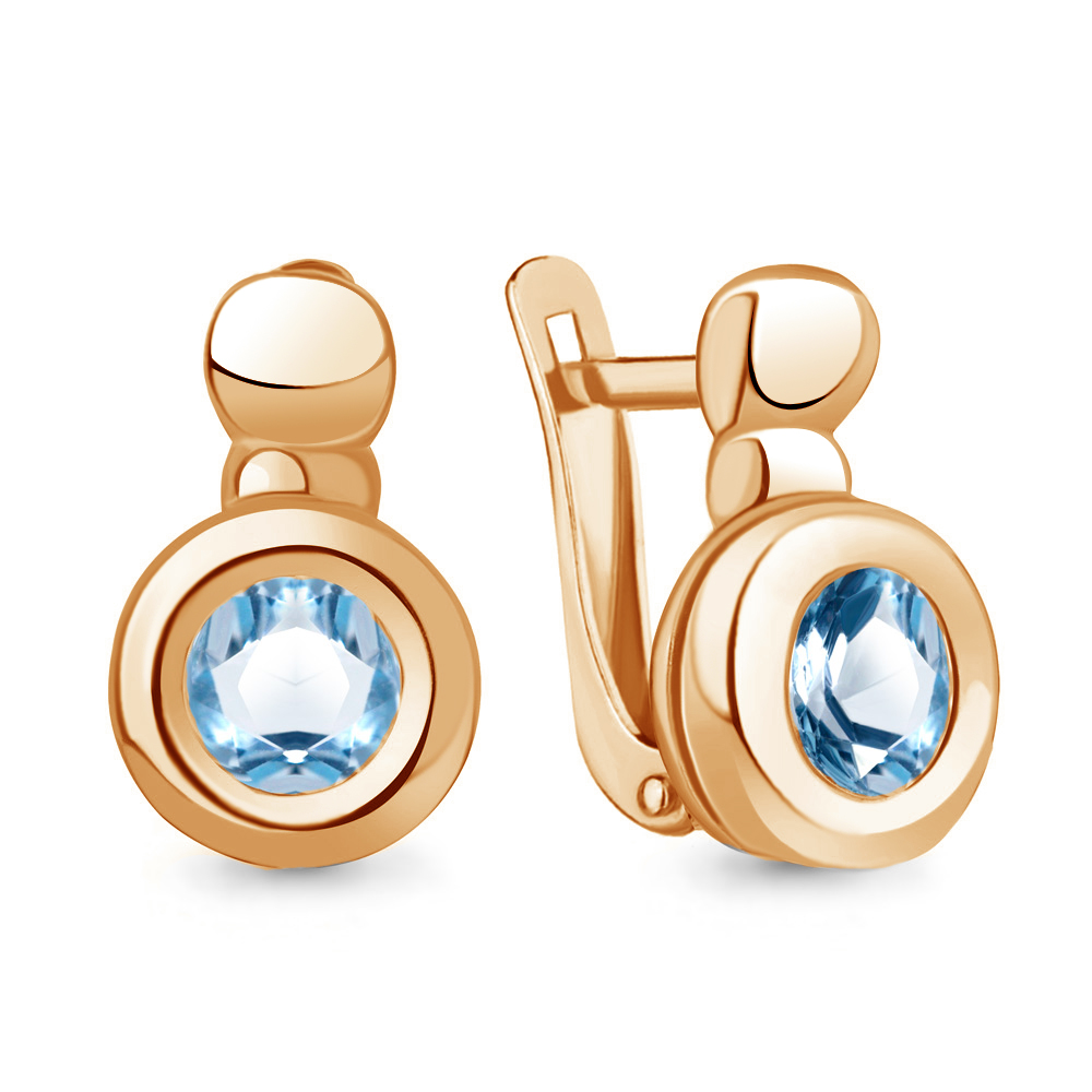 

Серьги из серебра с топазом Aquamarine Aquamarine 4765305_925_з, 4765305_925_з