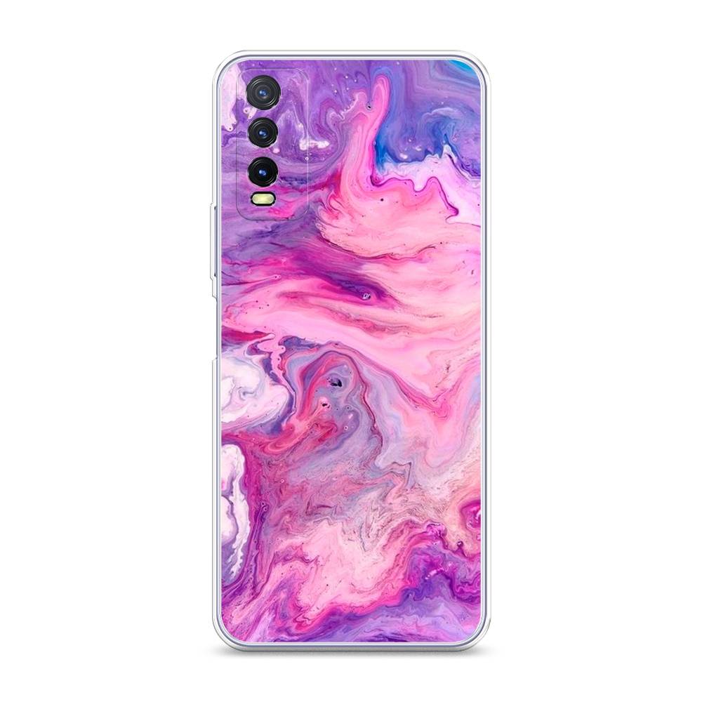 

Чехол на Vivo Y20 "Нежно-розовая абстракция", Розовый, 263650-3