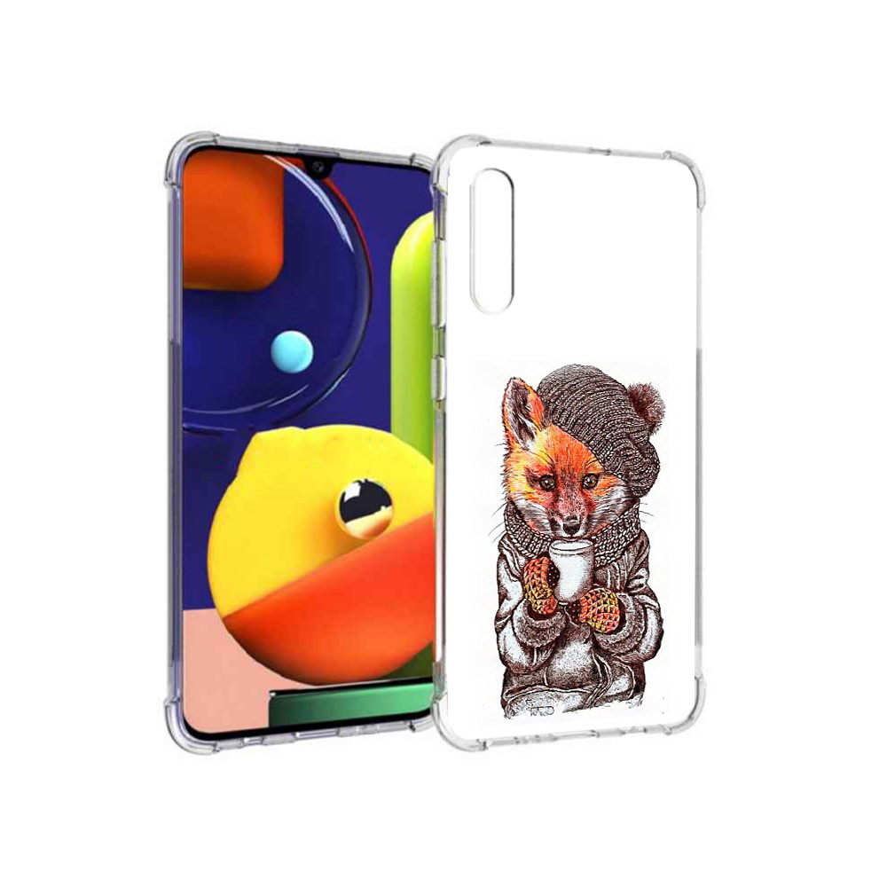 

Чехол MyPads Tocco для Samsung Galaxy A70 лиса в шапке (PT128584.546.437), Tocco