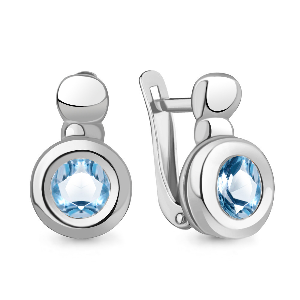 

Серьги из серебра с топазом Aquamarine Aquamarine 4765305_925_р, 4765305_925_р