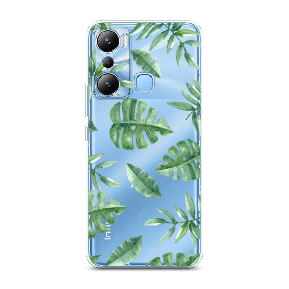 

Чехол Awog на Infinix HOT 20i "Нарисованные пальмовые листья", Зеленый, 3102950-4