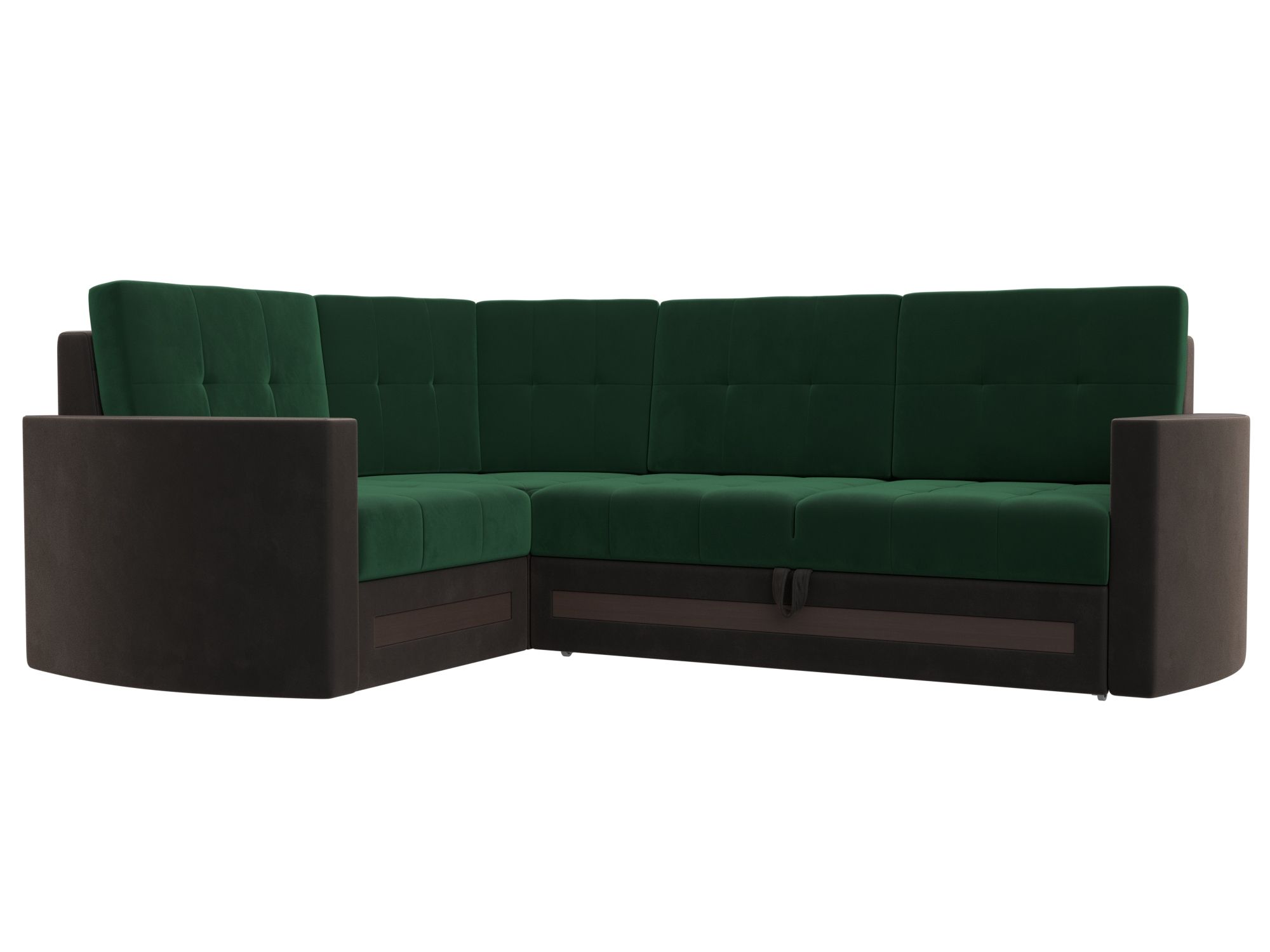 

Угловой диван Лига Диванов Белла левый угол 240х170х90 см, зеленый\коричневый, Угловой диван Белла левый угол