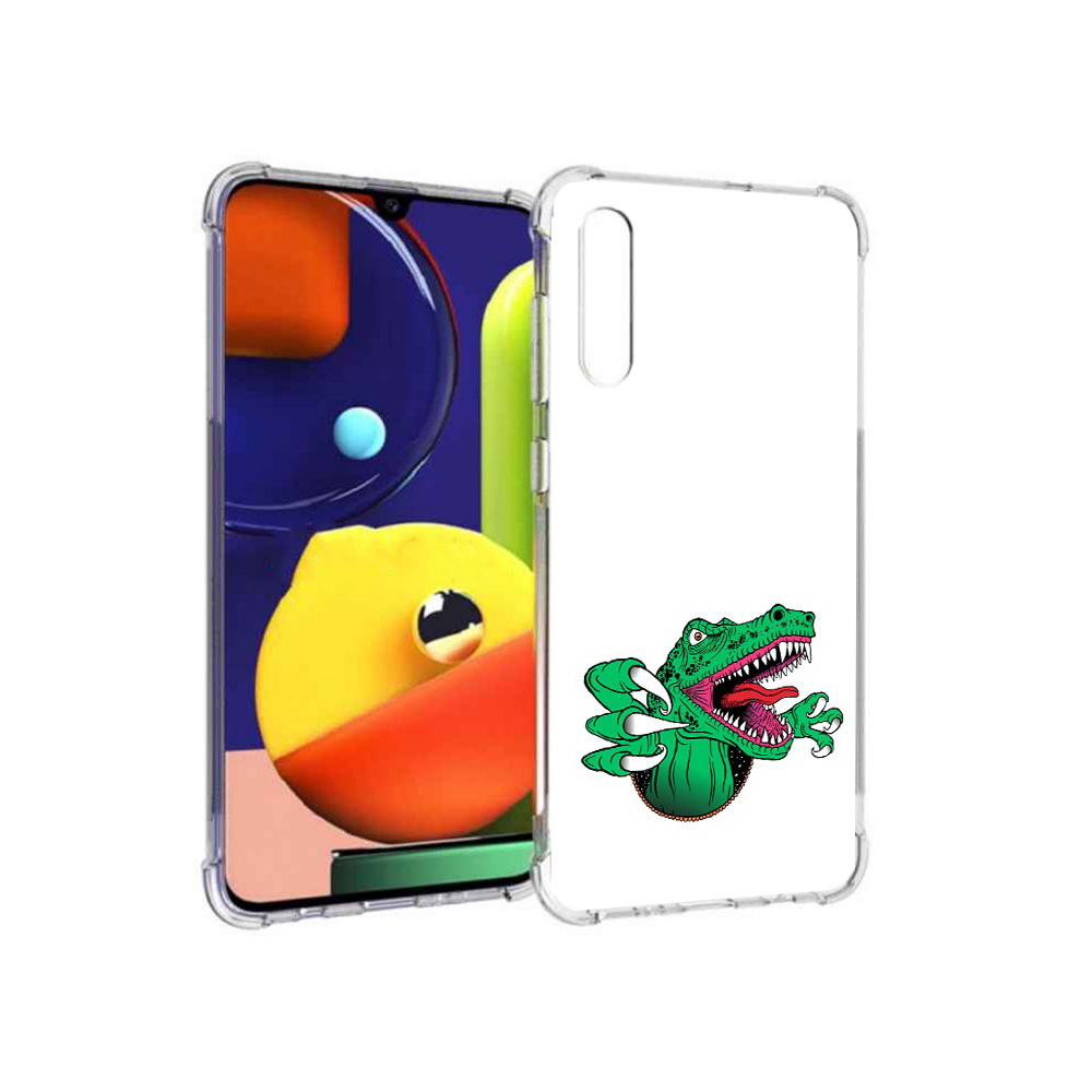 

Чехол MyPads Tocco для Samsung Galaxy A70 крокодил (PT128584.546.417), Прозрачный, Tocco