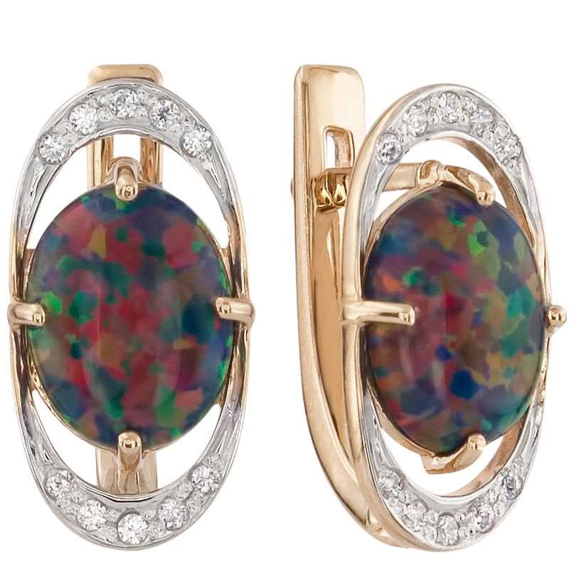 

Серьги из красного золота с опалом ALORIS 1439ОтКц, Серьги 1439ОтКц