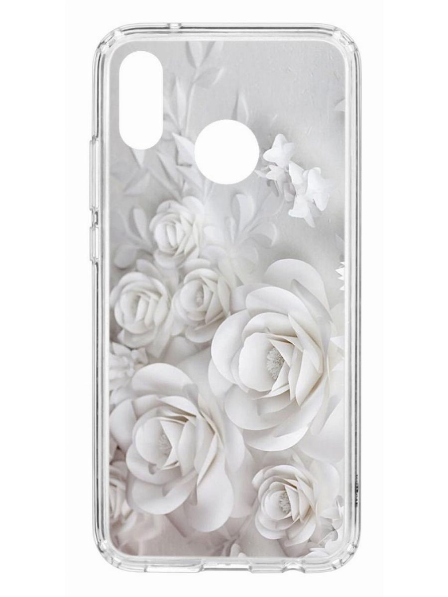 

Чехол на Huawei P20 Lite Kruche Print White roses