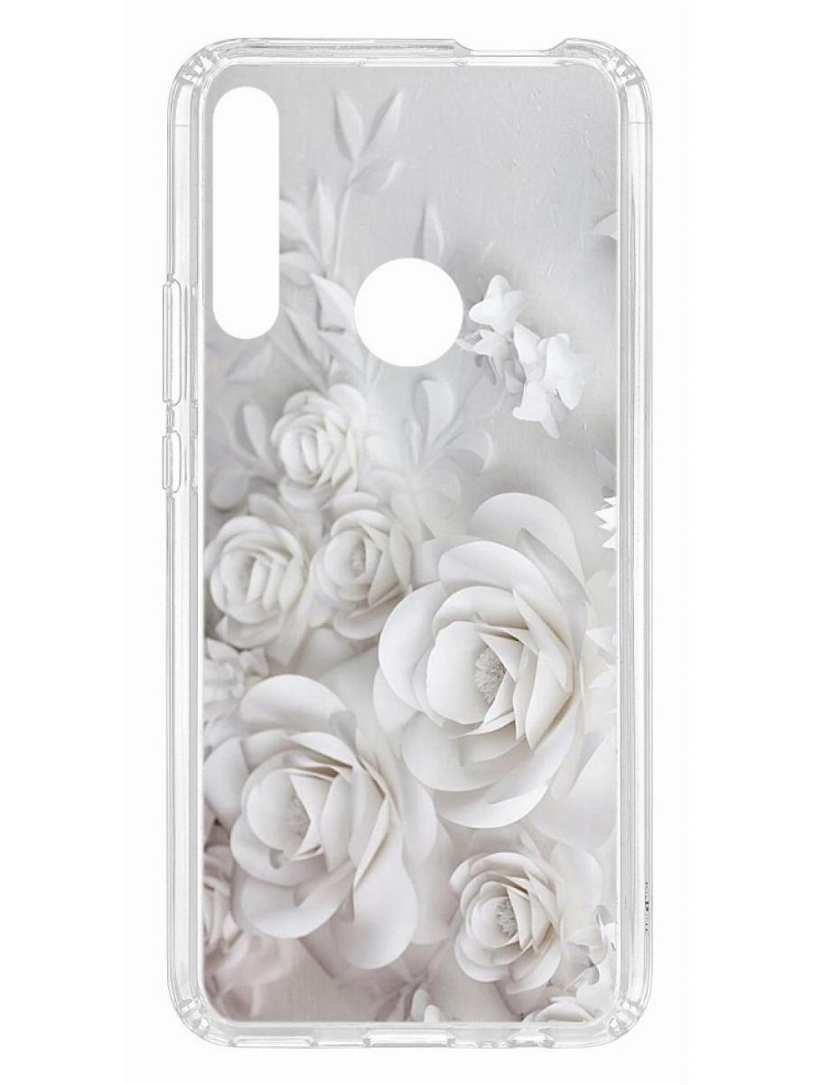 

Чехол на Huawei P Smart Z Kruche Print White roses