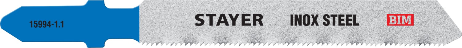 STAYER T118GF, полотна для эл/лобзика, Bi-Metal, по металлу, 2шт, STAYER Professional