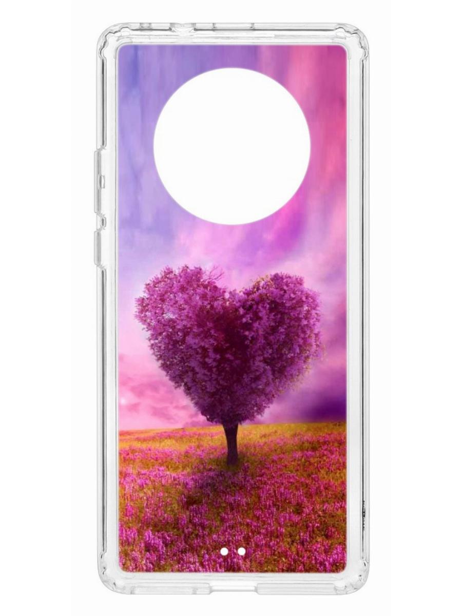 фото Чехол на huawei mate 40 pro kruche print pink heart кruче