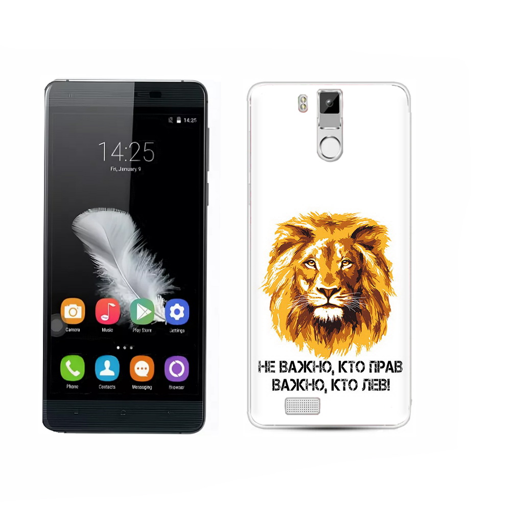 

Чехол MyPads Tocco для Oukitel K6000 Pro мудрый лев, Прозрачный, Tocco