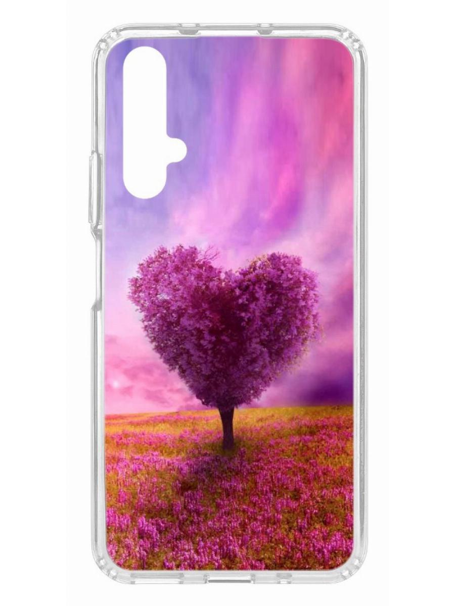 

Чехол на Huawei Honor 20 Kruche Print Pink heart