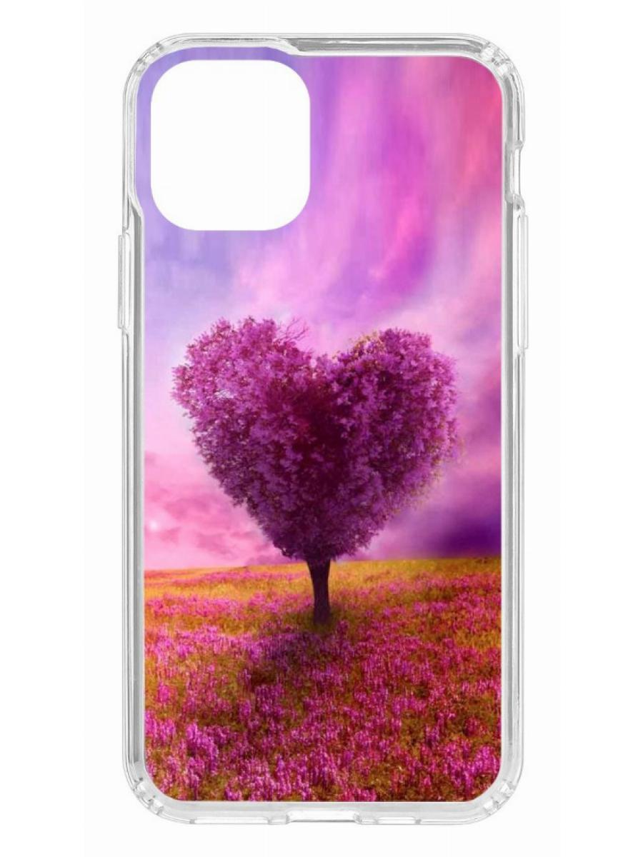 фото Чехол на apple iphone 11 pro kruche print pink heart кruче