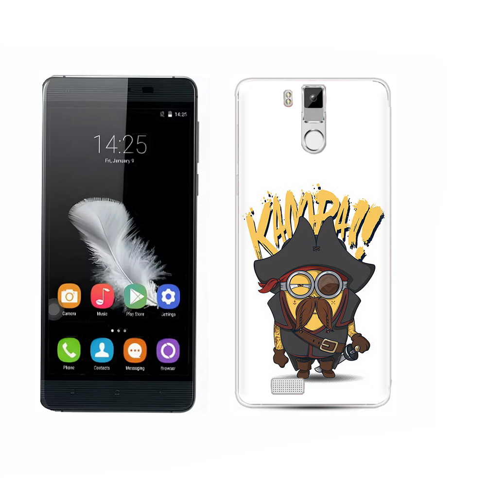 

Чехол MyPads Tocco для Oukitel K6000 Pro миньон пират, Прозрачный, Tocco