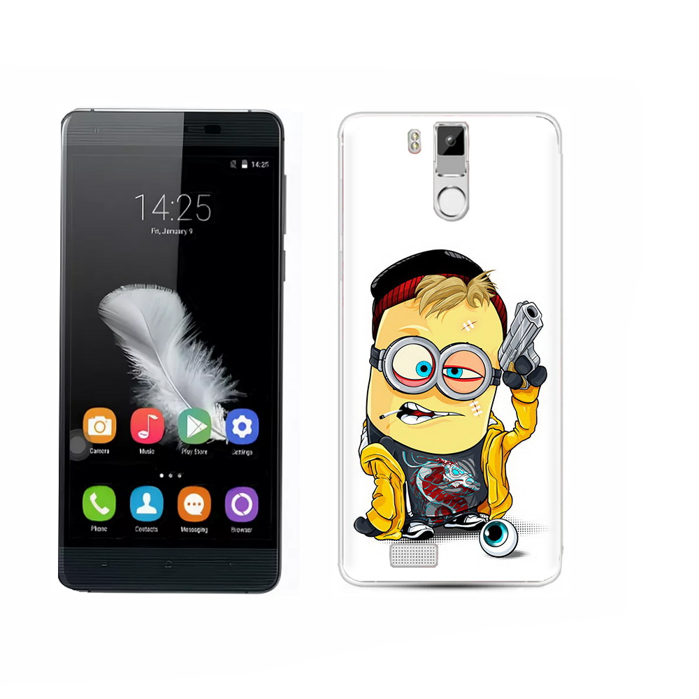 

Чехол MyPads Tocco для Oukitel K6000 Pro миньон бандит, Прозрачный, Tocco