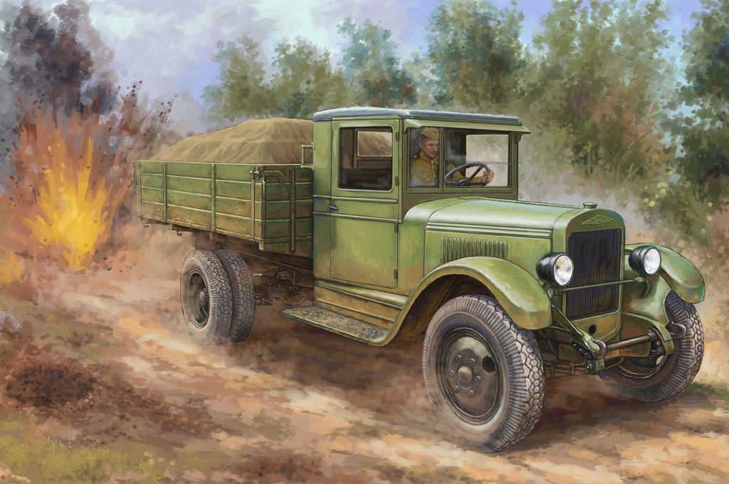 фото Сборная модель hobbyboss 1/35 russian z&s-5 truck 83885