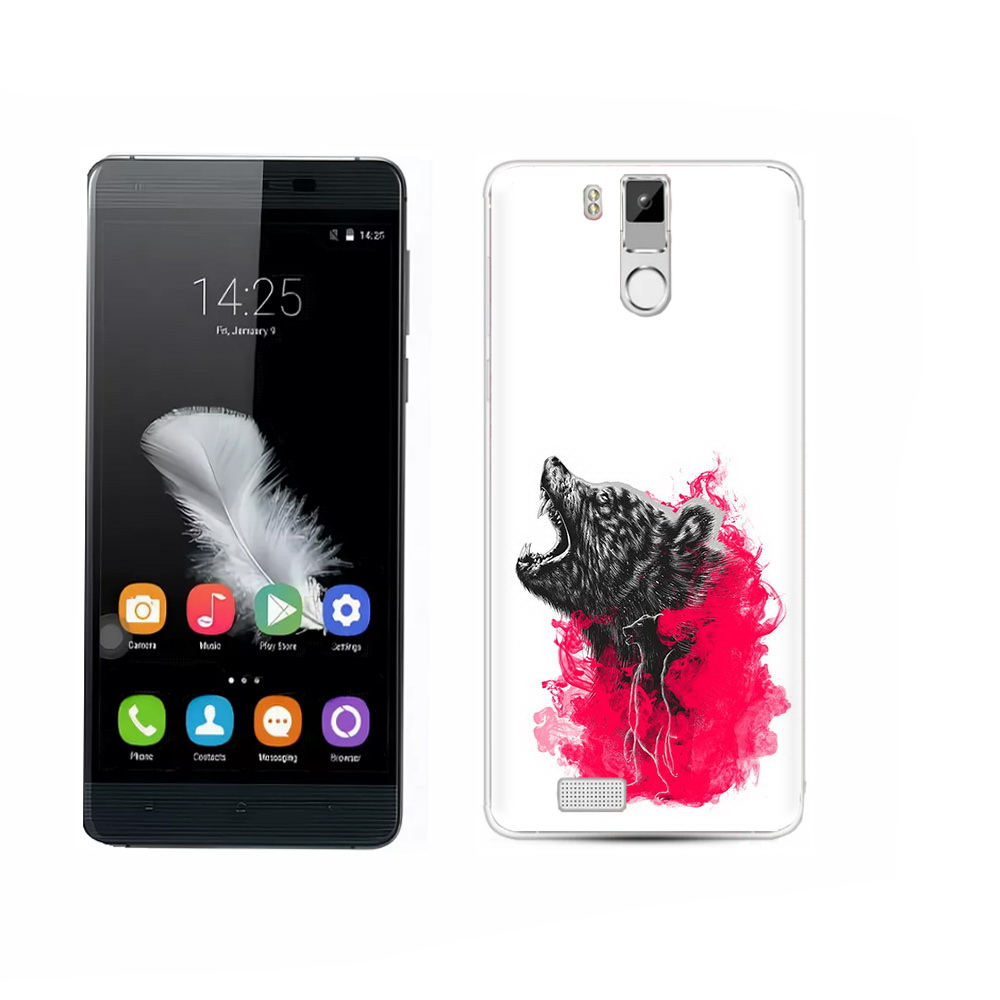 

Чехол MyPads Tocco для Oukitel K6000 Pro медведь в дымке, Прозрачный, Tocco