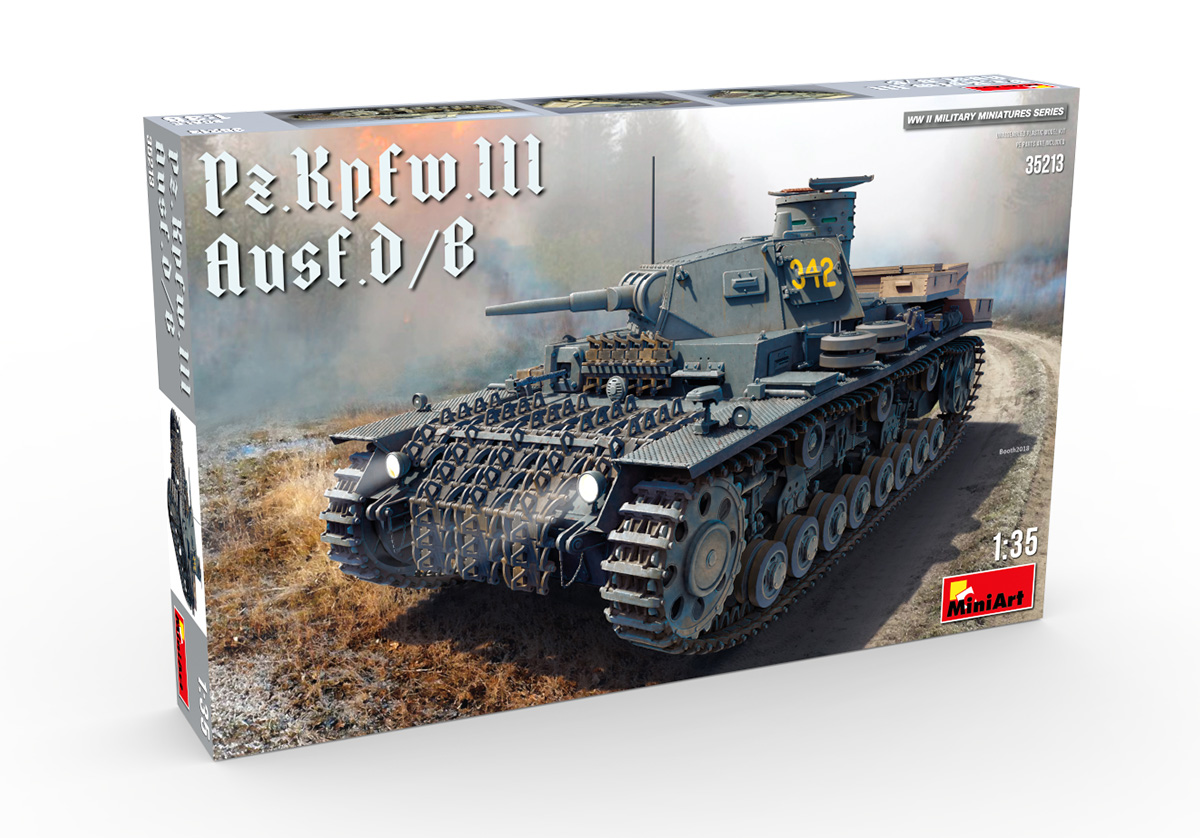

Сборная модель MiniArt 1/35 Средний Танк Pz.Kpfw.III Ausf. D/B 35213