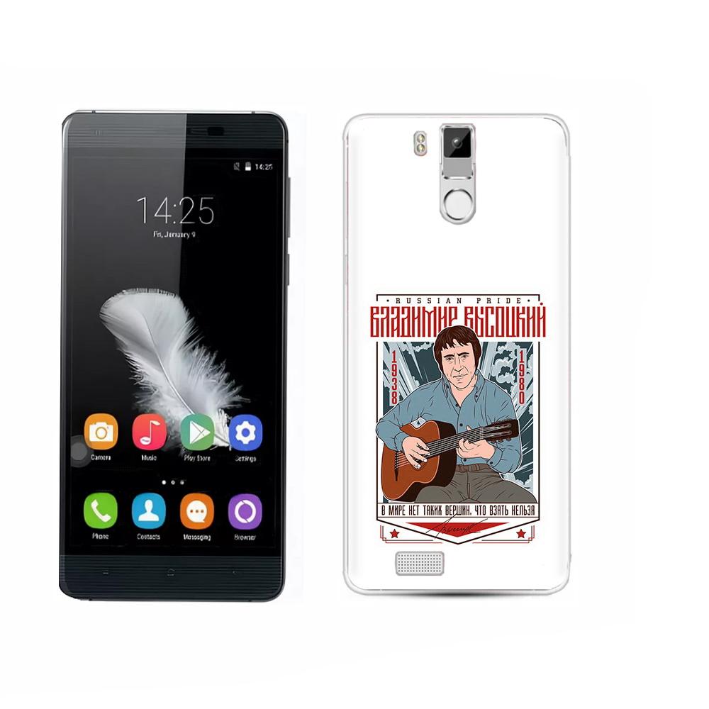 

Чехол MyPads Tocco для Oukitel K6000 Pro Владимир Высоцкий, Прозрачный, Tocco