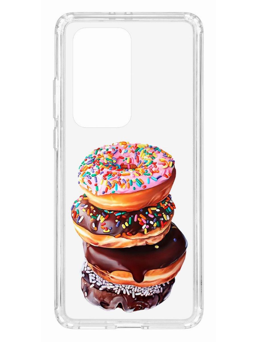 фото Чехол на huawei p40 pro+ kruche print donuts кruче