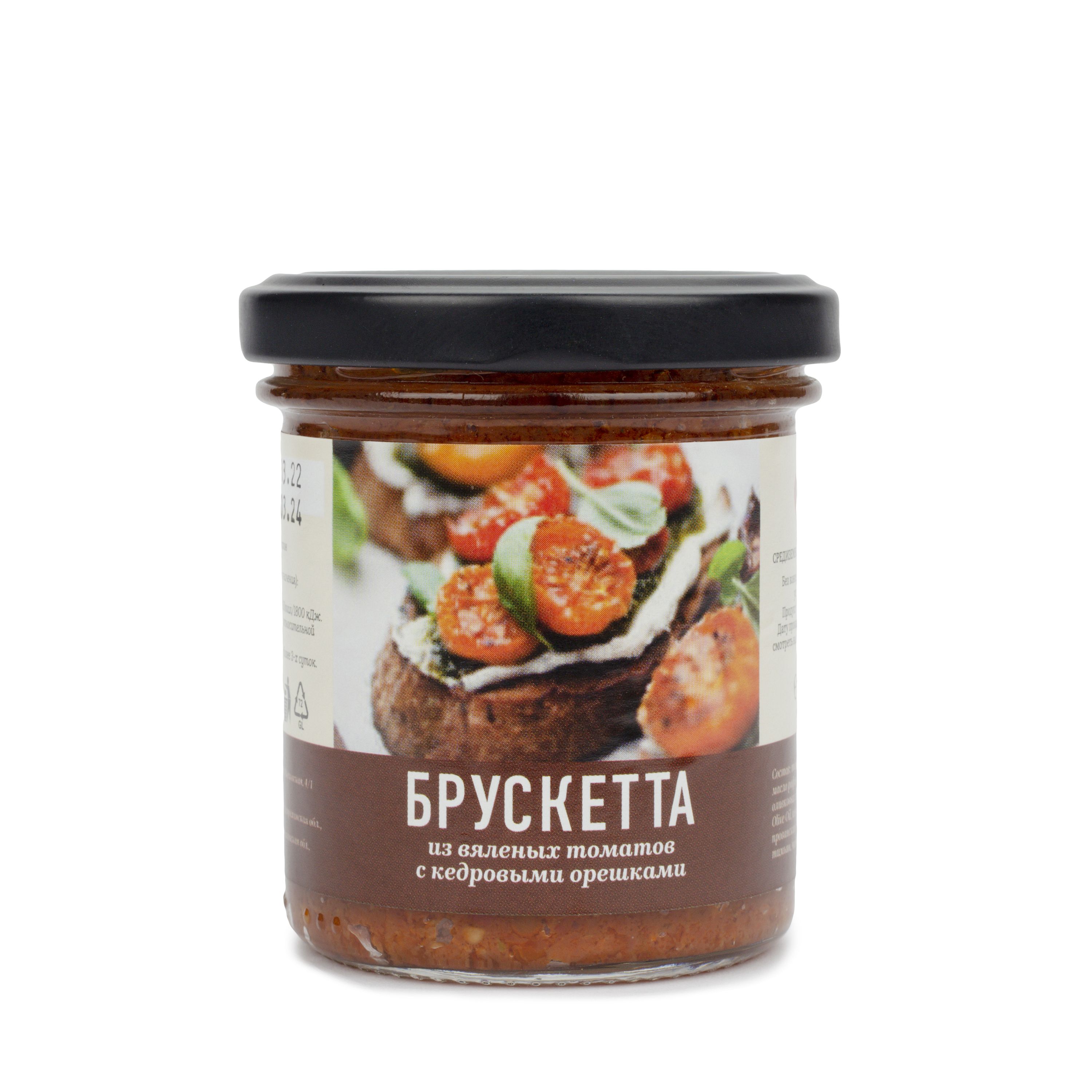 

Брускетта ROYA из вяленых томатов с кедровыми орешками, 140мл