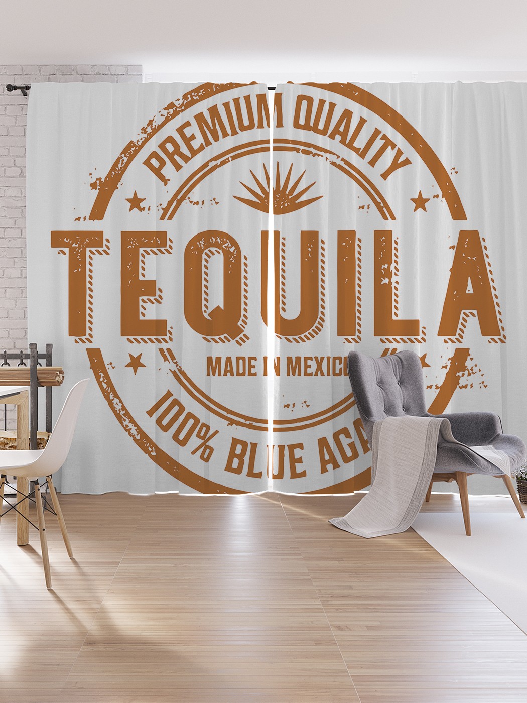 

Шторы под лён JoyArty "Текила из Мексики", серия Oxford DeLux, 340х265 см, Текила из Мексики