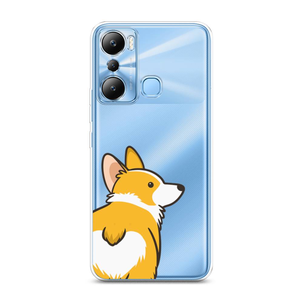 

Чехол Awog на Infinix HOT 20i "Корги следуй за мной", Желтый;бежевый;белый, 3102950-2