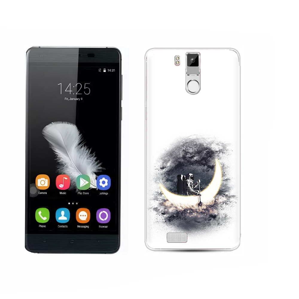 

Чехол MyPads Tocco для Oukitel K6000 Pro лунный путешественник, Прозрачный, Tocco