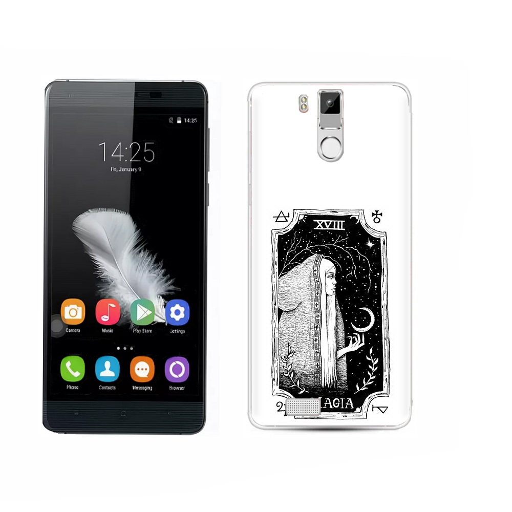 

Чехол MyPads Tocco для Oukitel K6000 Pro лунная магия, Прозрачный, Tocco