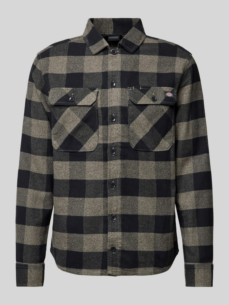 

Рубашка мужская Dickies DK0A4XDZGYM1. серая S, Серый, DK0A4XDZGYM1.