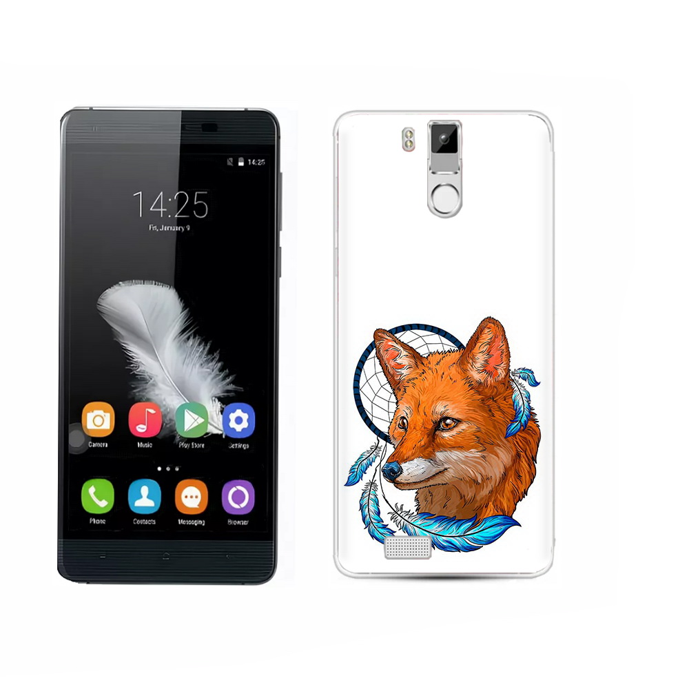

Чехол MyPads Tocco для Oukitel K6000 Pro лиса и ловец снов, Прозрачный, Tocco