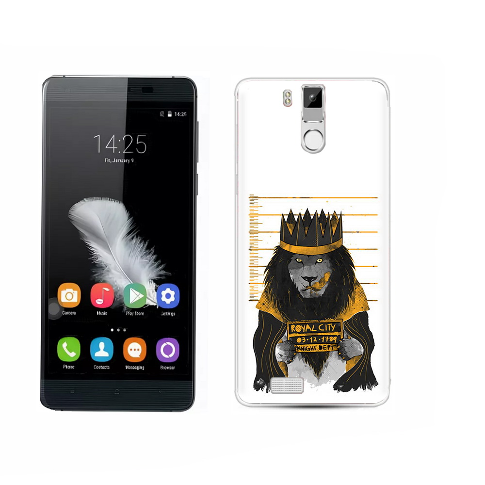 

Чехол MyPads Tocco для Oukitel K6000 Pro лев в законе, Прозрачный, Tocco