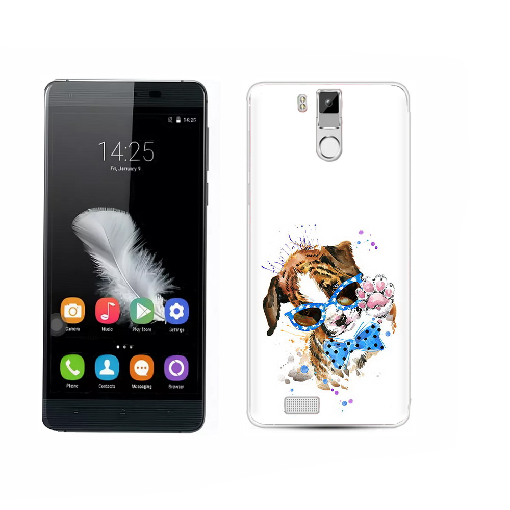 

Чехол MyPads Tocco для Oukitel K6000 Pro лапочка, Прозрачный, Tocco