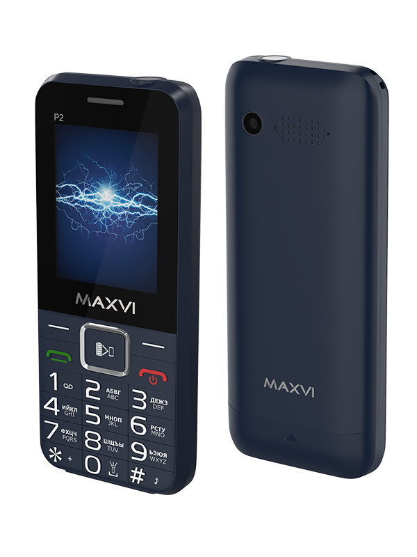 фото Сотовый телефон maxvi p2 blue