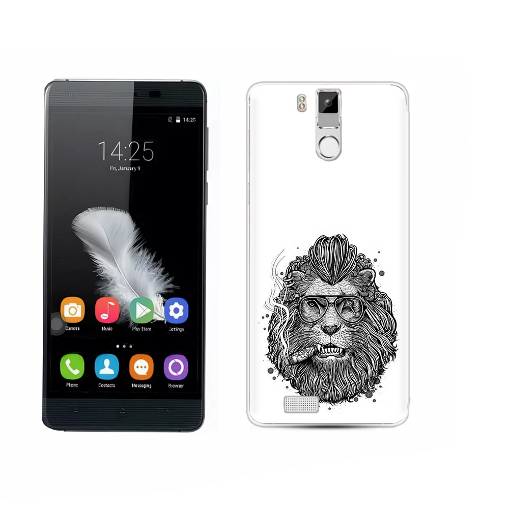 

Чехол MyPads Tocco для Oukitel K6000 Pro курящий лев, Прозрачный, Tocco