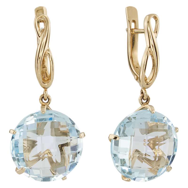 

Серьги подвески из красного золота ALORIS Серьги 1427Т, топаз, Серьги 1427Т