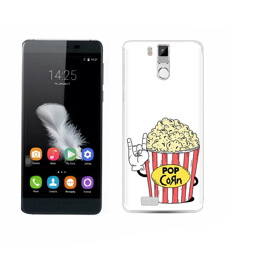 

Чехол MyPads Tocco для Oukitel K6000 Pro крутой попкорн, Прозрачный, Tocco