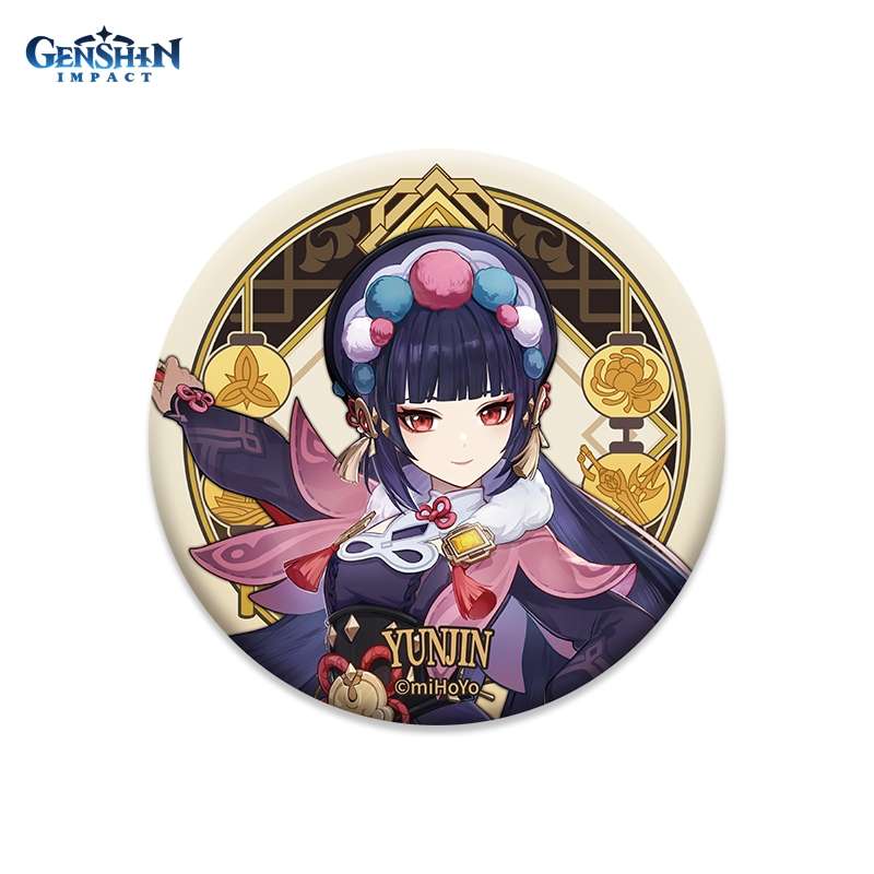 Значок Genshin Impact Liyue Harbour Character Can Badge Yun Jin