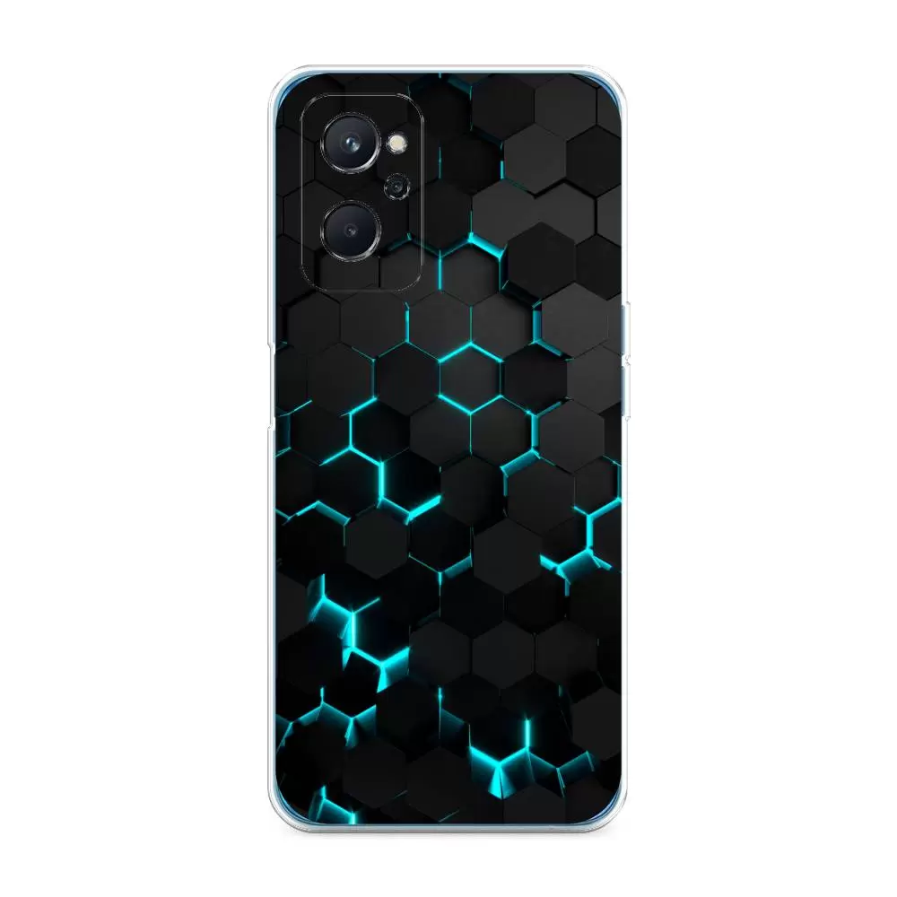 

Силиконовый чехол Awog "Соты бирюзовые" для Oppo A96 4G, Черный;синий, 2510850-3