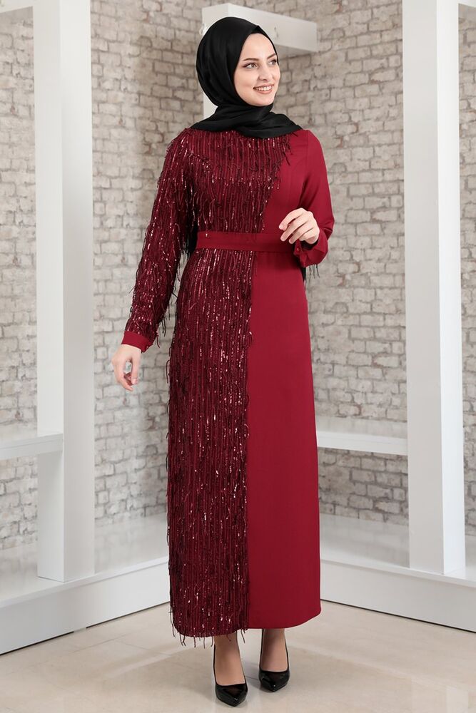 

Платье мусульманское Fashion Showcase Design P-00000039 красное 38 (доставка из-за рубежа), P-00000039-BRD