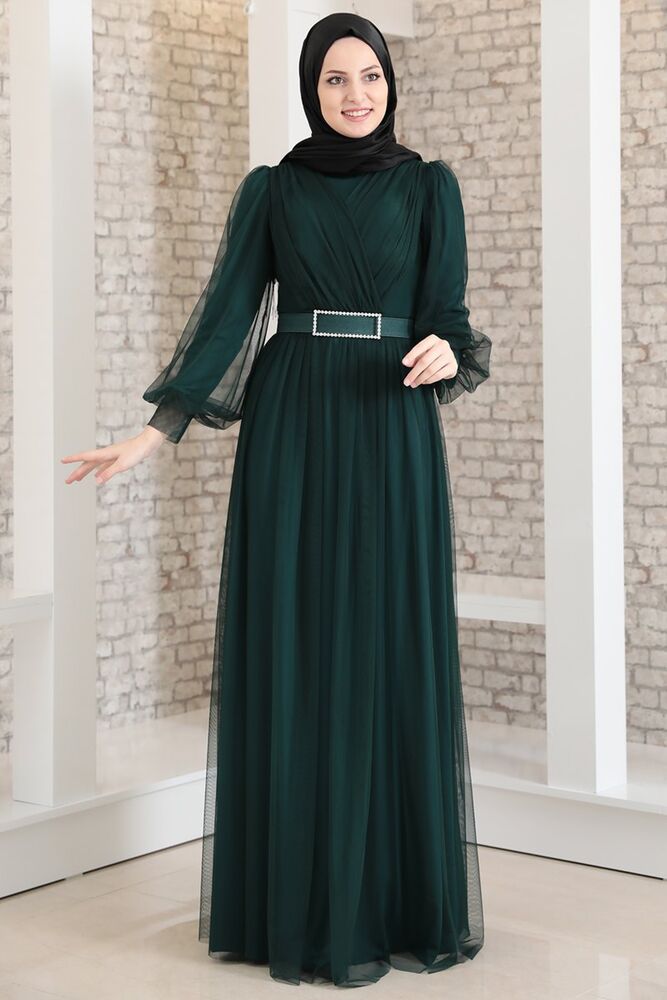 

Платье мусульманское Fashion Showcase Design T13365 зеленое 38 EU (доставка из-за рубежа), T13365