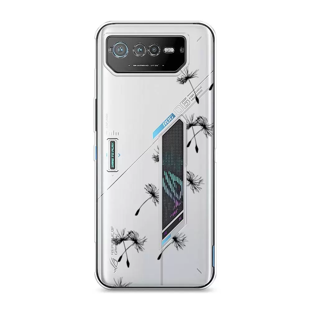 

Силиконовый чехол Awog "Летящие одуванчики" для Asus ROG Phone 6, Прозрачный, 44650-8
